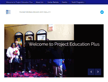 Tablet Screenshot of projecteducationplus.org